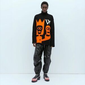 Walter Van Beirendonck Skull Knit Oversized Sweater  Size Small